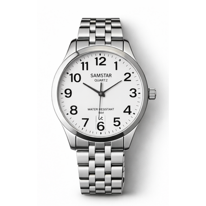 Faronni™ MERLO Kadın Erkek Çift Saatleri - Merlo Eko Çelik Gövde Kasa Saati Çifti