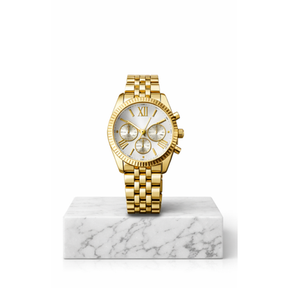 Faronni™ GOLDENO Kadın Erkek Çift Saatleri - Eko Goldeno Luxury