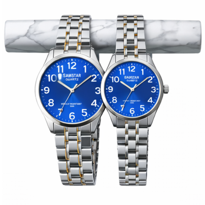 Faronni™ SKY BLUE Kadın Erkek Çift Saatleri - Premium Kadın Erkeke Çift Saatleri