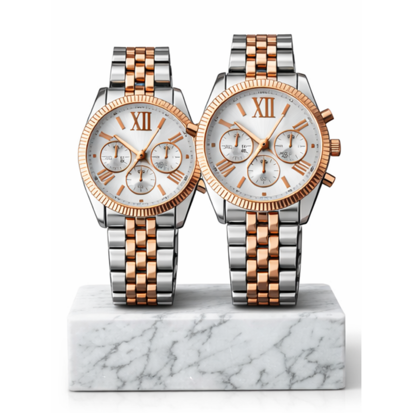 Faronni™ TURNO Saat Çifti - Eko Turno Kadın Erkek Çift Saatleri