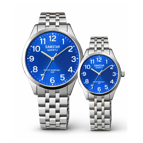 Faronni™ SKY BLUE Kadın Erkek Çift Saatleri - Premium Kadın Erkeke Çift Saatleri
