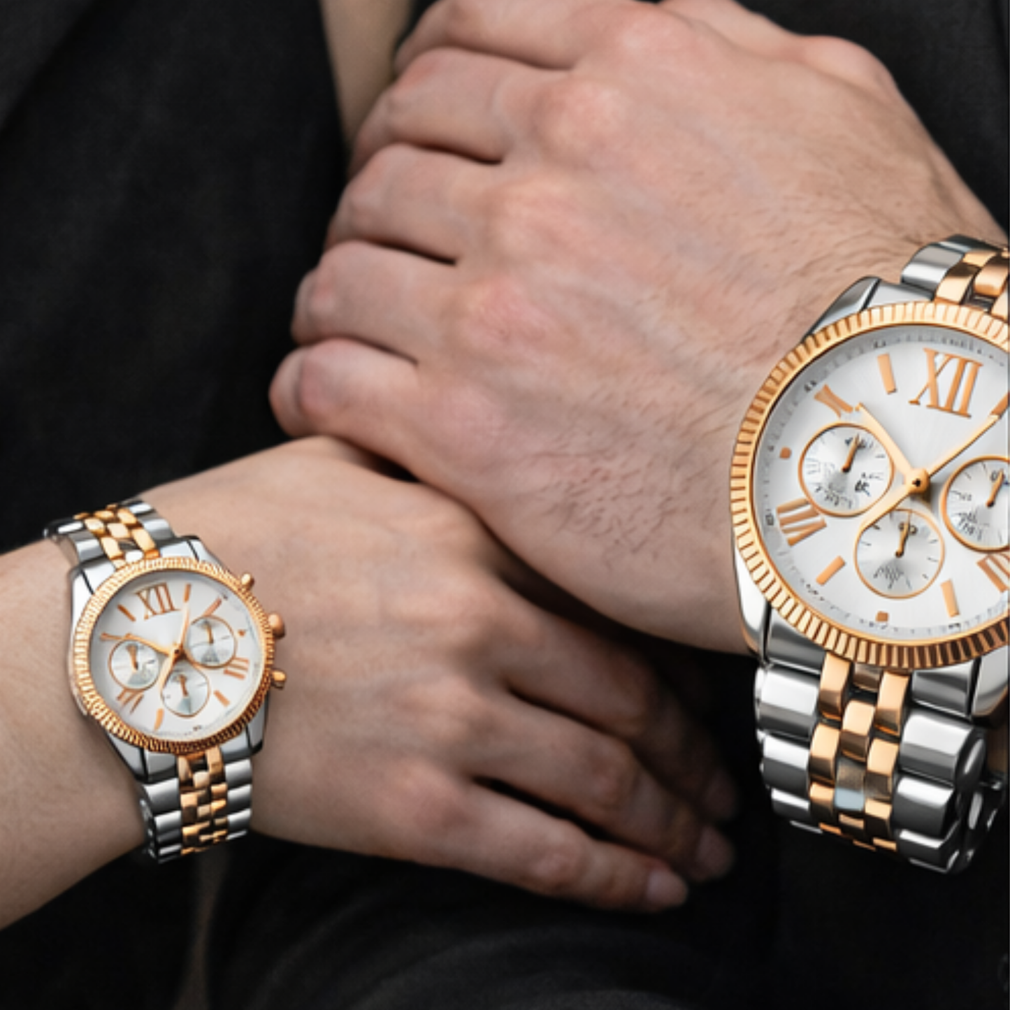 Faronni™ TURNO Saat Çifti - Eko Turno Kadın Erkek Çift Saatleri