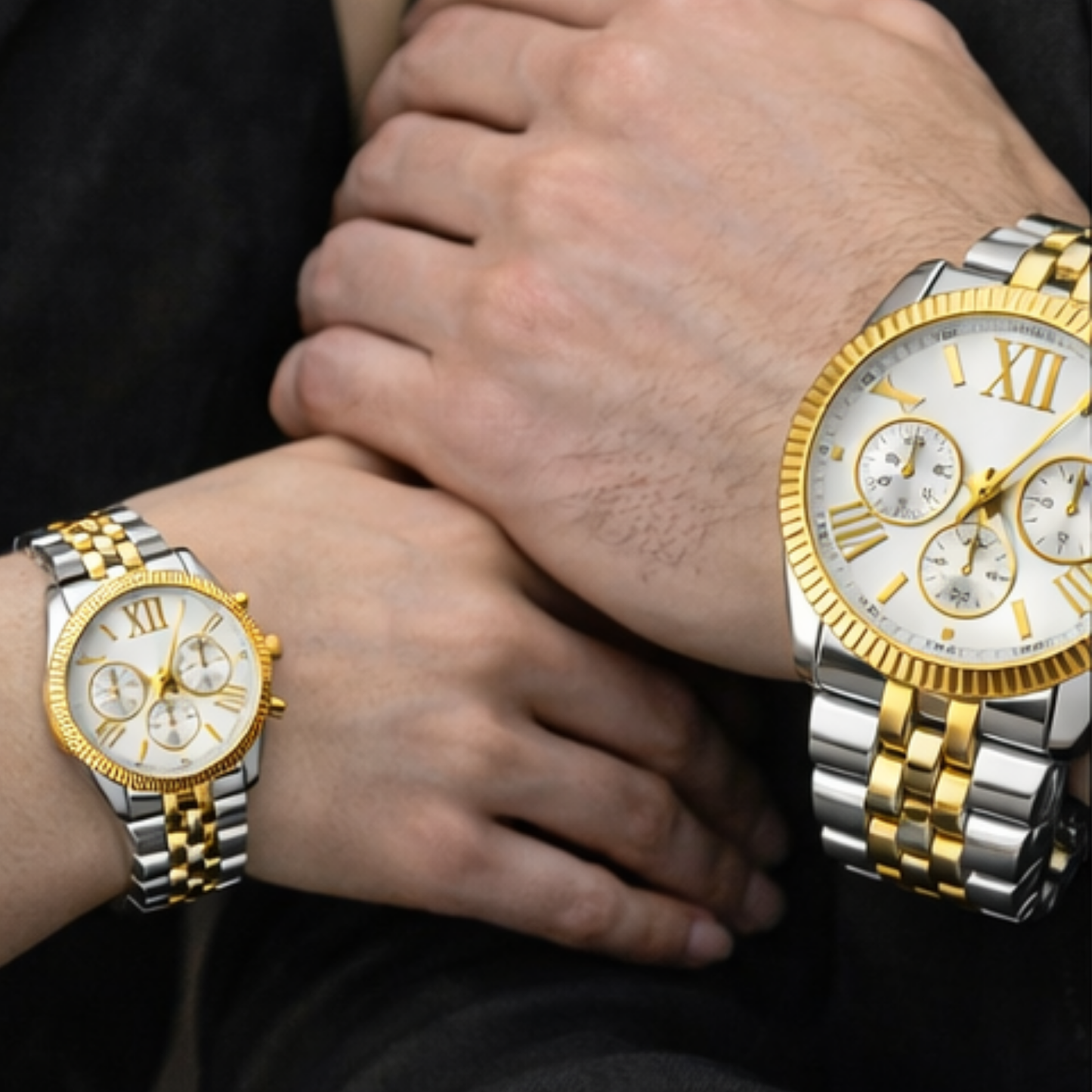 Faronni™ MILENIUM Saat Çifti - Kadın Erkek Çift Saatleri - Eko Milenium