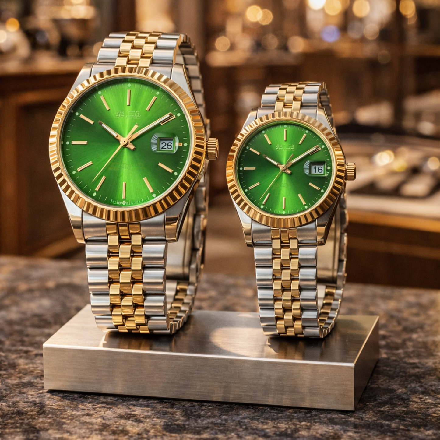 Faronni™ ASRİ Kadın - Erkek Kol Saati Çiftli