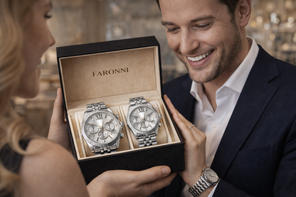 Faronni™ ROYALE DUO Kadın Erkek Çift Saatleri - Eko Royale Duo