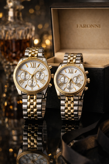 Faronni™ MILENIUM Saat Çifti - Kadın Erkek Çift Saatleri - Eko Milenium